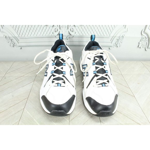 New Balance 608v4 White Royal Suede Mesh Breathable Training Shoes Size 11.5 - Picture 5 of 10